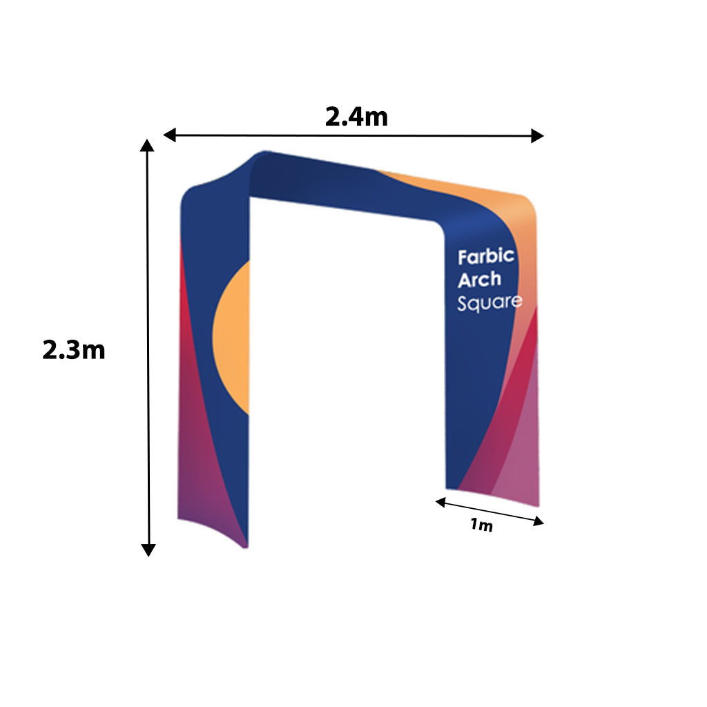 Square Shaped Fabric Printed Display Arches – Backdropsource Australia