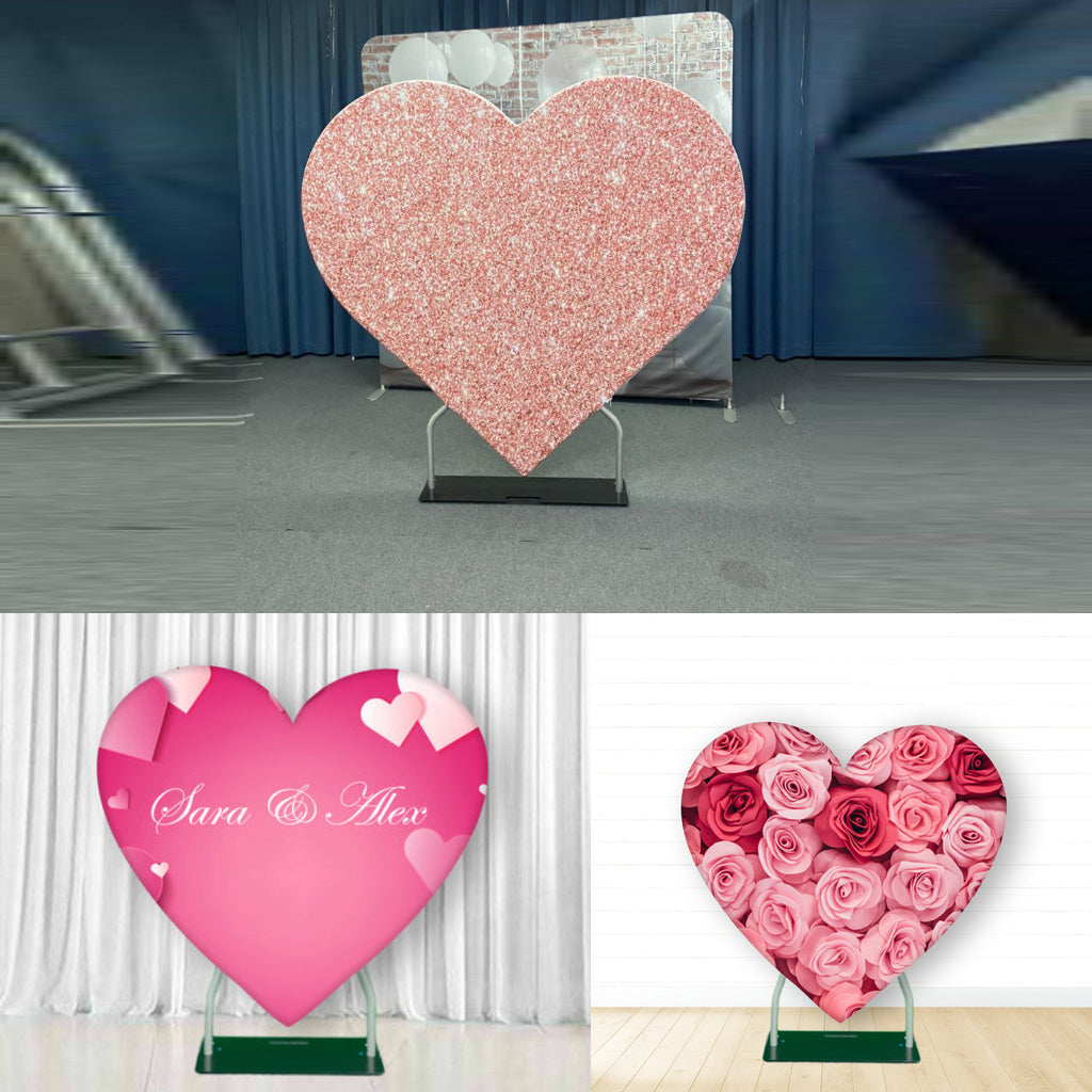 Custom Heart Shaped Backdrop Backdrop with Stand – Backdropsource AU