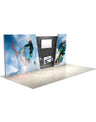 6x3m Backlit SEG Lightbox Booth Kit with 6m Wall & TV Mount