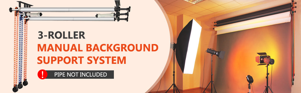 Wall Mounting Support System for Backdrops(Paper / Vinyl & Fabric Backdrops)