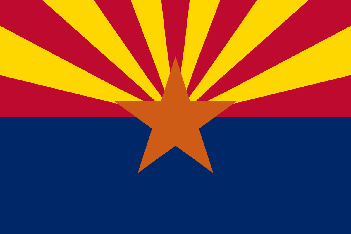 Arizona State Flag in TrueKolor Wrinkle Free Fabric