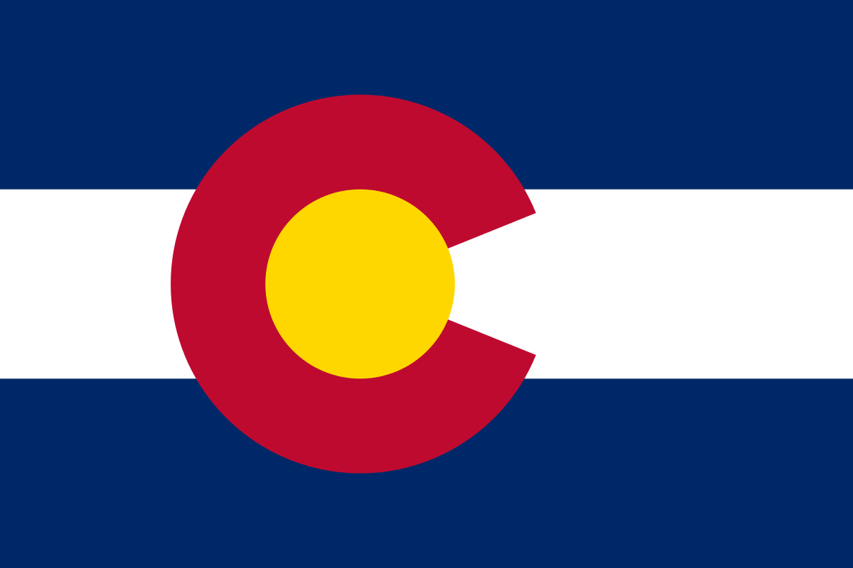Colorado State Flag in TrueKolor Wrinkle Free Fabric