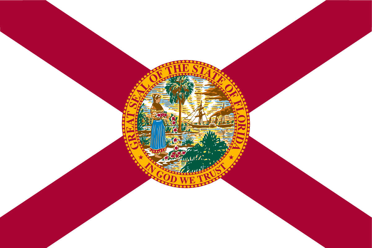 Florida State Flag in TrueKolor Wrinkle Free Fabric
