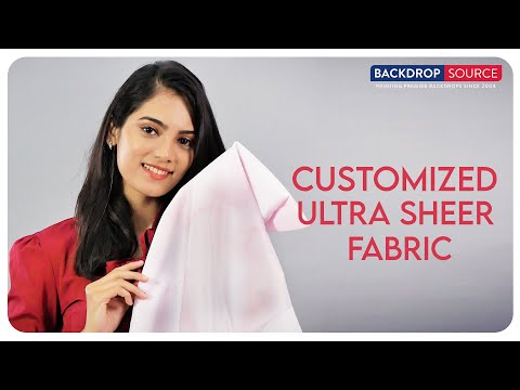 Ultra Sheer Fabric Backdrop Printing