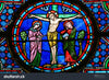 Jesus Crucifixion in Cathedral of Bayeux Print Photography Backdrop