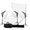 2 Head Powerful 5 Lamp Video Light Kit Equipment With Backdrop & Support System