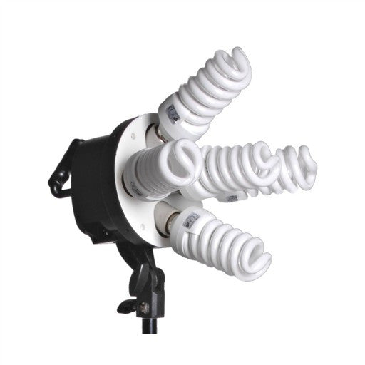 2 Head Powerful 5 Lamp Video Lighting Kit Equipment 3