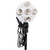 2 Head Powerful 5 Lamp Video Light Kit with Backdrop