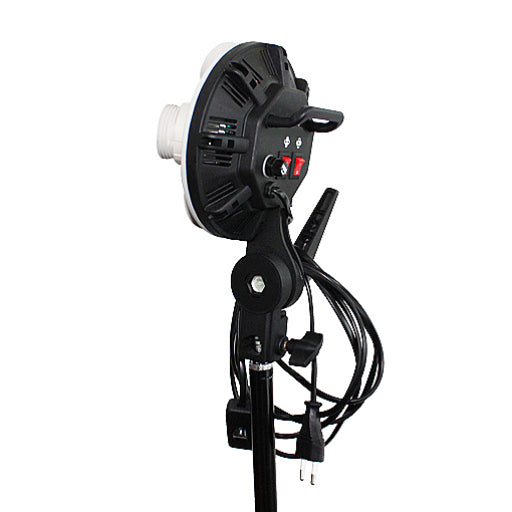 3 Head Powerful 5 Lamp Video Lighting Kit Equipment With Backdrop And Support System 3