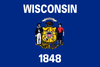 Wisconsin State Flag in TrueKolor Wrinkle Free Fabric
